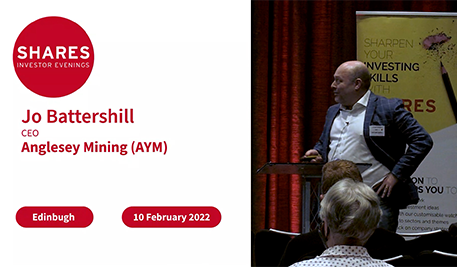 Anglesey Mining (AYM) - Jo Battershill, CEO