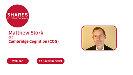Cambridge Cognition (COG) - Matthew Stork, CEO
