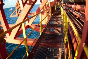 oil rig walkway