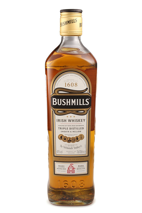 St.Petersburg, Russia - December 05, 2015: Bottle of Bushmills Original Irish Whiskey, Ireland